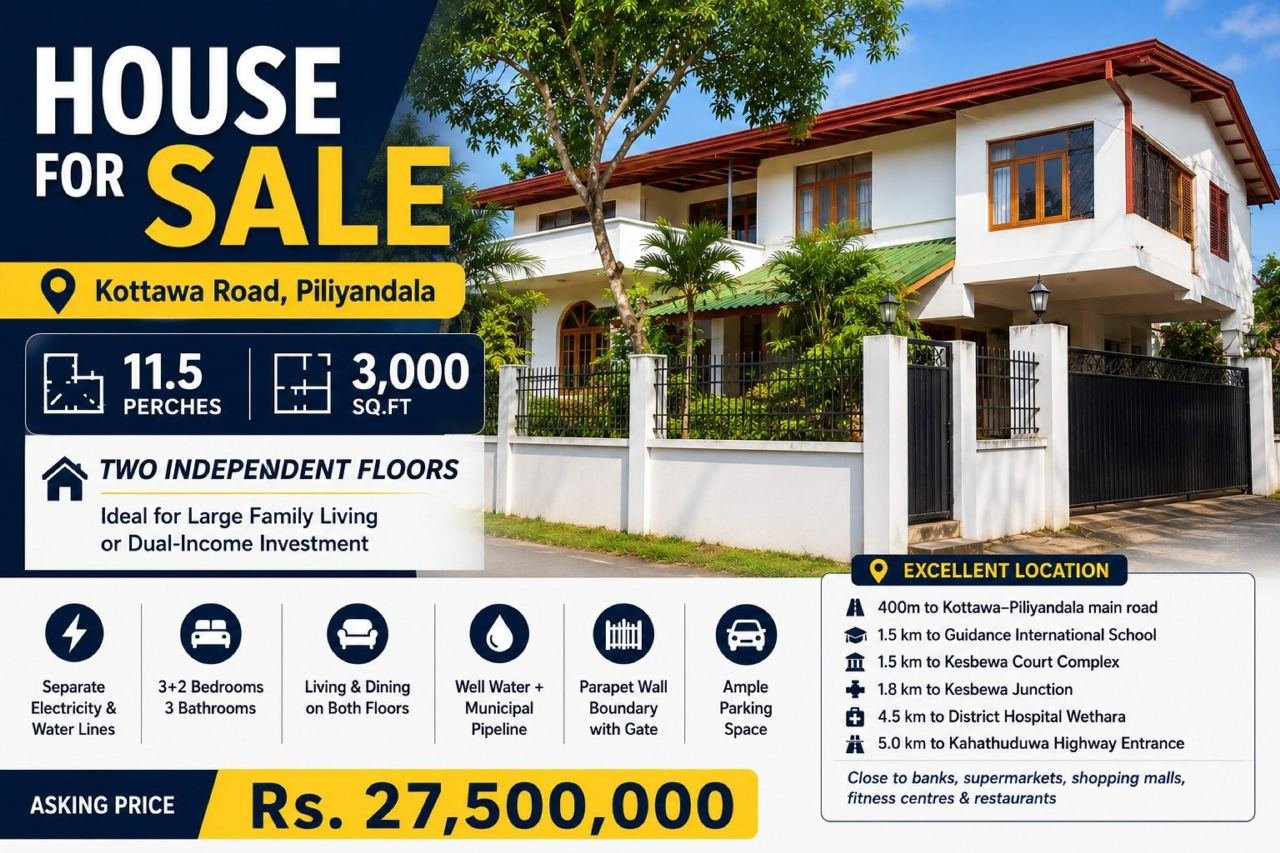 House for sale on Kottawa Road, Piliyandala - photo 1